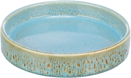 Keramik skål med lav kant - Blå